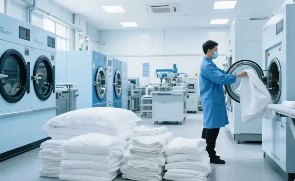 Blanchisserie Industrielle à Marrakech - Univers Nettoyage et Pressing